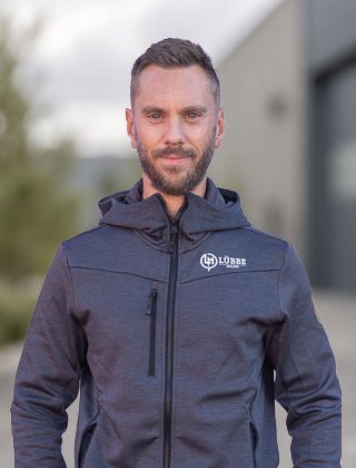 Robin, målare och ägare på Lübbe Måleri